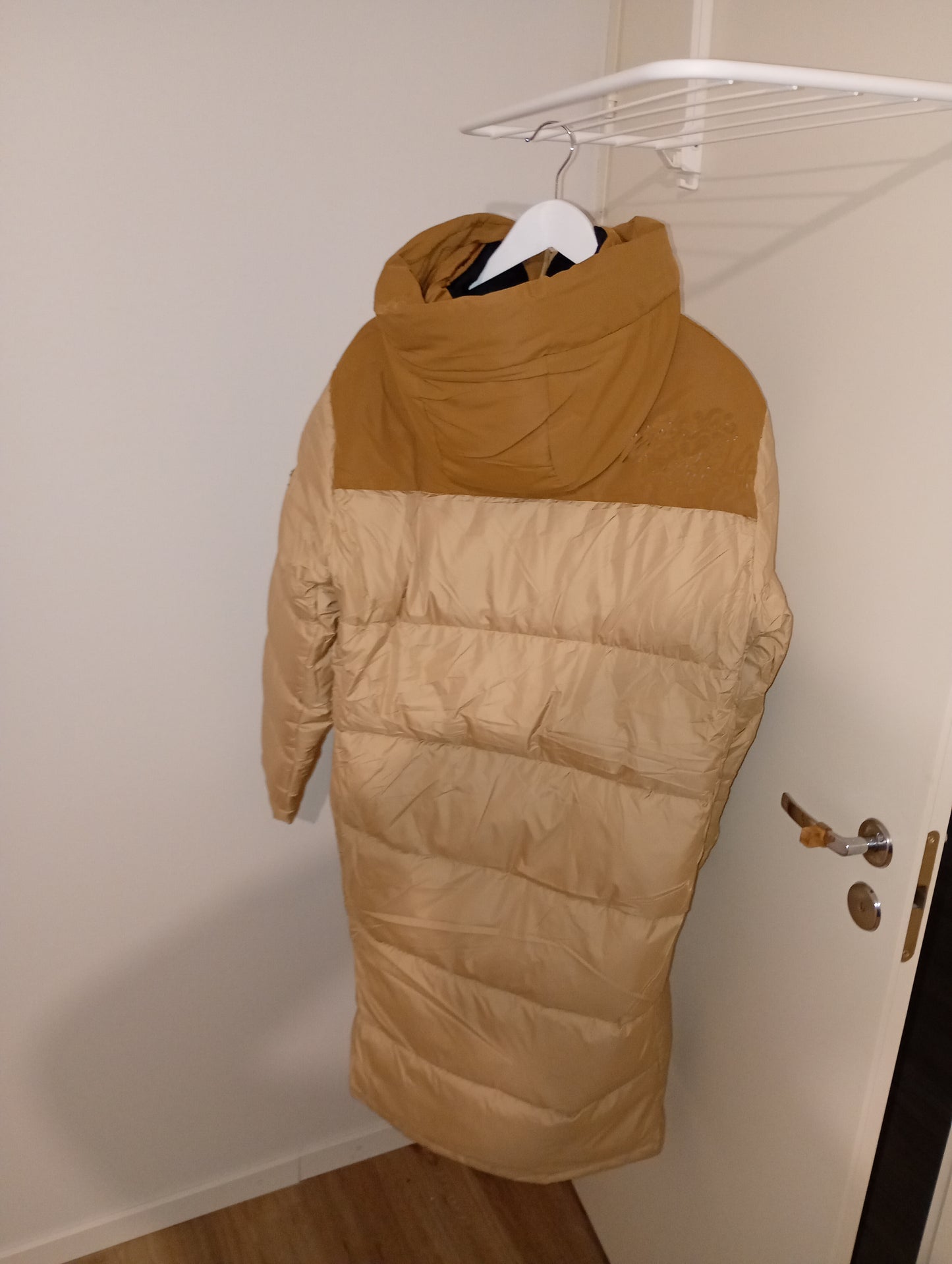 Long Female XL Puffer Winter Jacket / Talvitakki Red-Brown Color