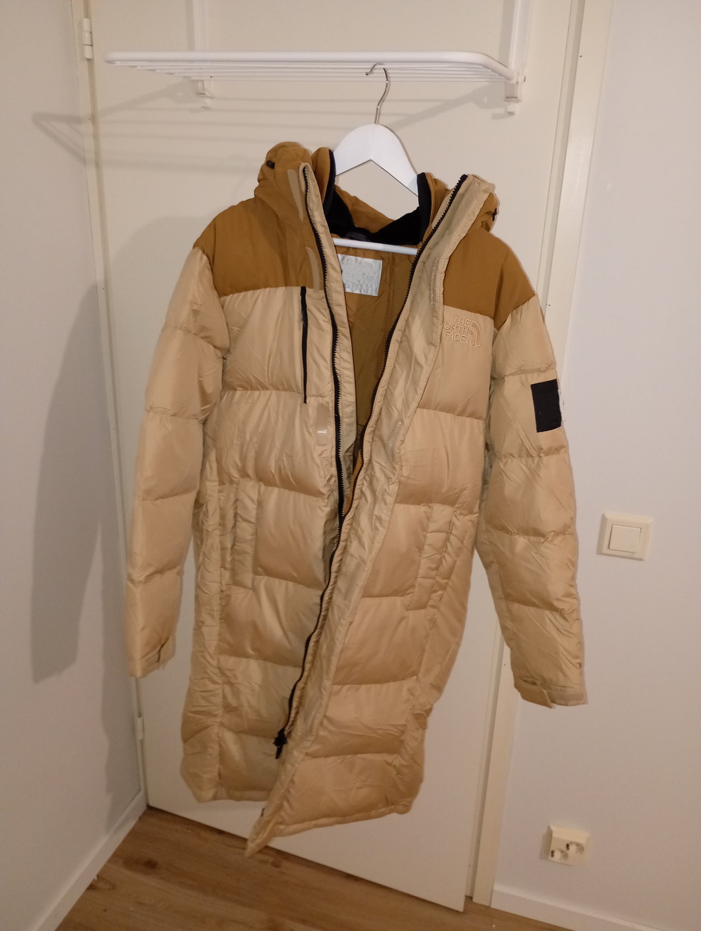 Long Female XL Puffer Winter Jacket / Talvitakki Red-Brown Color