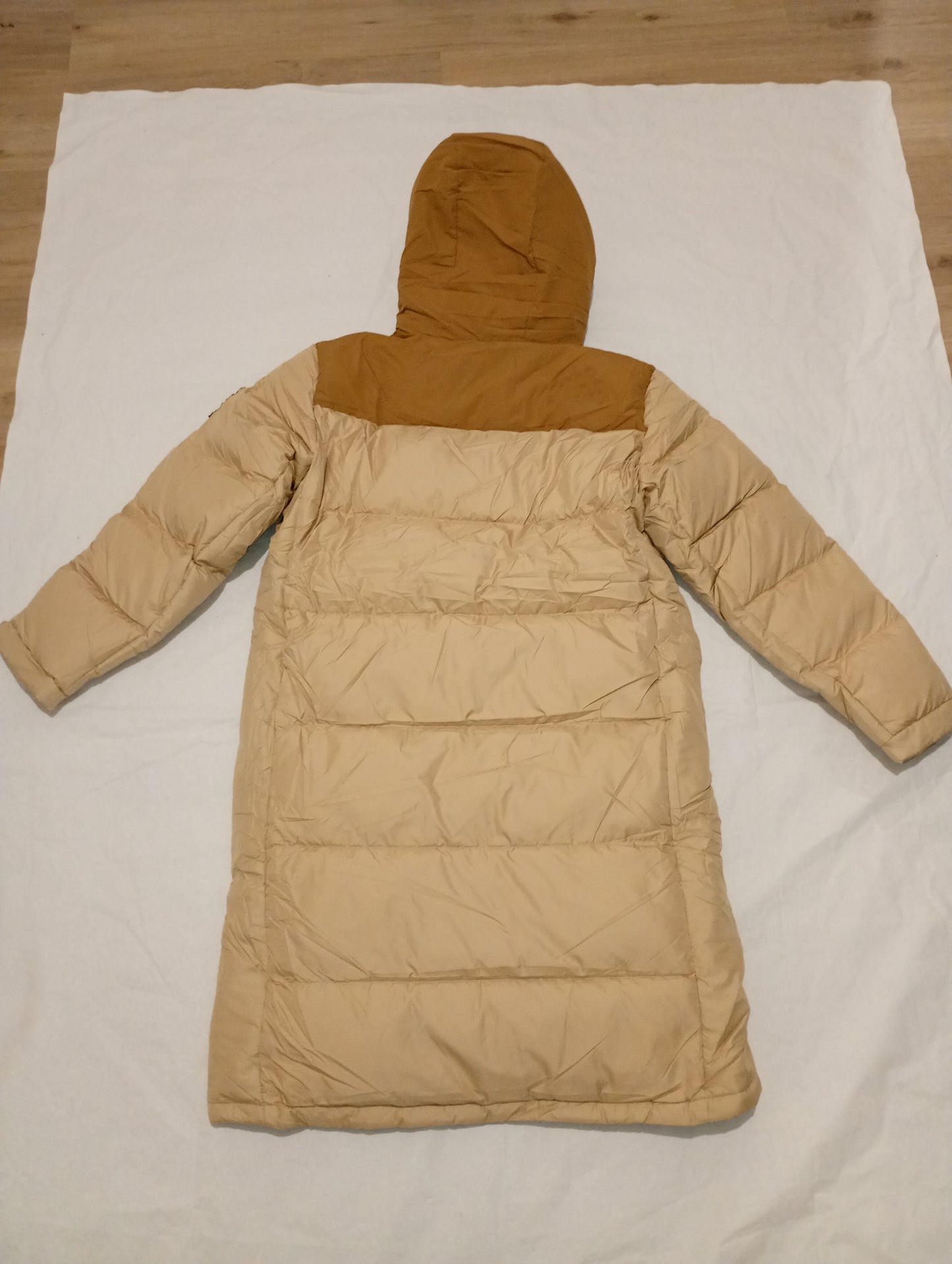 Long Female XL Puffer Winter Jacket / Talvitakki Red-Brown Color
