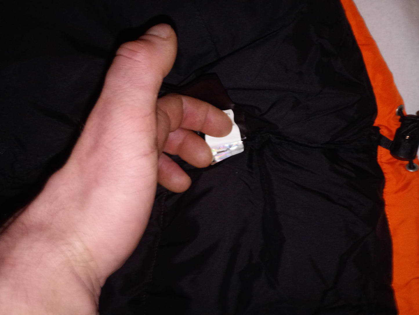 Orange Puffer Winter Jacket / Talvitakki 1996 700 XL Retro.